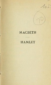 Cover of: Plays (Hamlet / Macbeth)