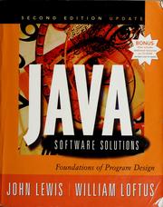 Cover of: Java software solutions