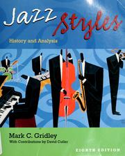 Cover of: Jazz styles: history and analysis, 8e