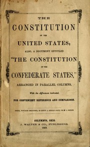 Cover of: The Constitution of the United States
