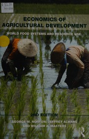 Cover of: Economics of agricultural development
