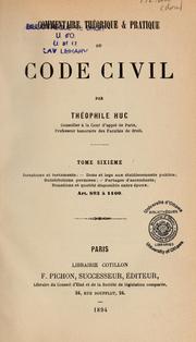 Cover of: Commentaire théorique & pratique du Code civil