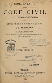 Cover of: Code civil du Bas-Canada