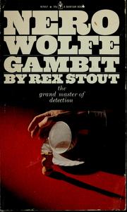 Cover of: Gambit: a Nero Wolfe novel.