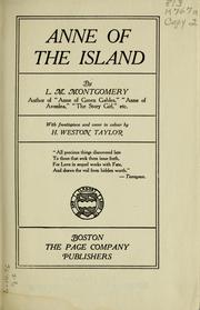 Cover of: Anne of the Island