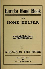 Cover of: Eureka hand book and home helper