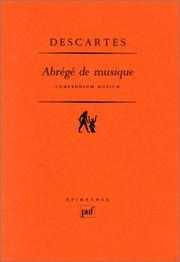 Cover of: Musicae compendium