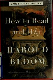 Cover of: How to read and why [lg. print]
