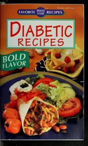 Cover of: Diabetic recipes