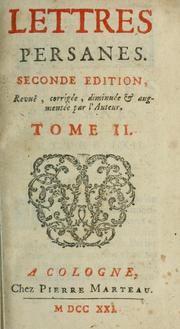Cover of: Lettres persanes