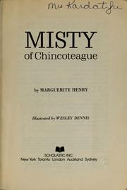 Cover of: Misty of Chincoteague