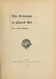 Cover of: The grotesque in church art