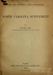 Cover of: North Carolina supplement