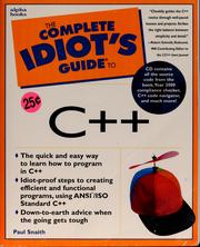 Cover of: The complete idiot's guide to C++