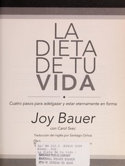 Cover of: La dieta de tu vida
