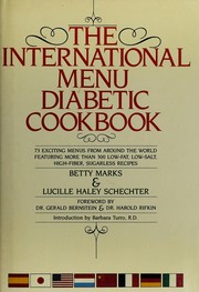 Cover of: The international menu diabetic cookbook