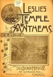 Cover of: Leslie's temple anthems