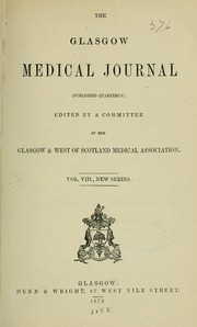 Cover of: Glasgow medical journal