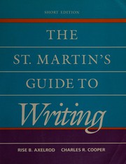 Cover of: The St. Martin's Guide to Writing