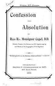 Cover of: Confession and absolution