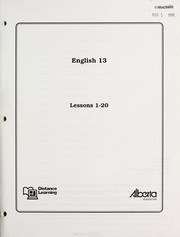 Cover of: English 13
