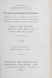 Cover of: French and Italian furniture