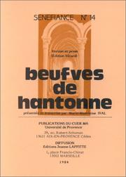 Cover of: Beufves de Hantonne