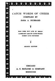 Cover of: Catch Words of Cheer