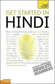 Cover of: Get Started In Hindi