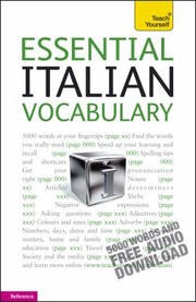 Cover of: Essential Italian Vocabulary