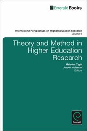 Cover of: Theory And Method In Higher Education Research