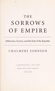 Cover of: The sorrows of empire