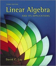 Cover of: Linear Algebra and its applications