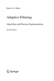 Cover of: Adaptive Filtering