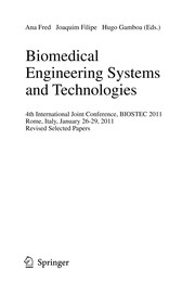 Cover of: Biomedical Engineering Systems and Technologies