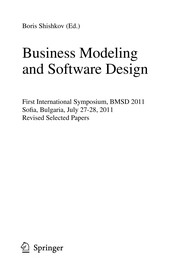 Cover of: Business Modeling and Software Design