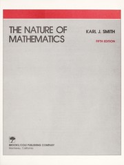 Cover of: The nature of mathematics