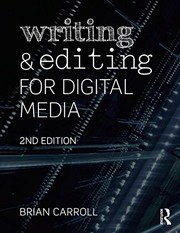 Cover of: Writing and Editing for Digital Media
