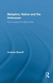 Cover of: Metaphor, nation and the holocaust