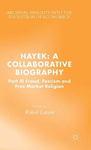 Cover of: Hayek : A Collaborative Biography