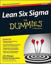 Cover of: Lean Six Sigma For Dummies