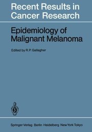 Cover of: Epidemiology of Malignant Melanoma