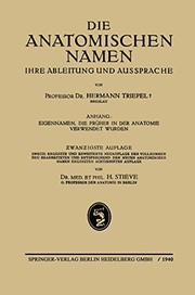 Cover of: Die anatomischen Namen