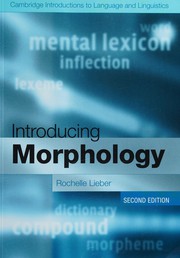 Cover of: Introducing Morphology