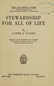 Cover of: Stewardship for all of life