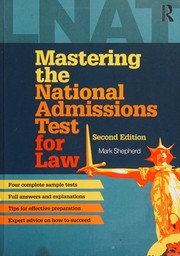 Cover of: Mastering the National Admissions Test for Law