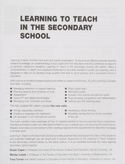 Cover of: Learning to teach in the secondary school