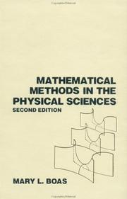 Cover of: Mathematical Methods in the Physical Sciences