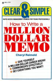 Cover of: How to write a million dollar memo