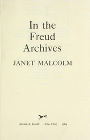 Cover of: In the Freud archives
